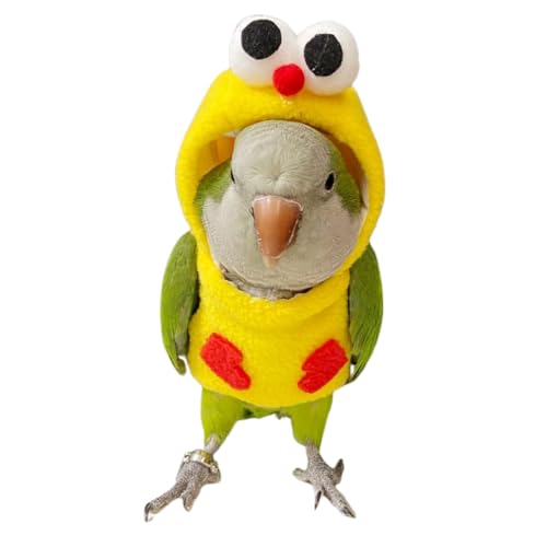 Bird Costume Bird Diaper Flight Suit Chicken Shaped Bird Clothes Cosplay Photo Prop for Parrots Parakeet Cockatiel Sun Conure, Bird Hoodie Small Animals Apparel (Without Diaper,Lorikeet)
