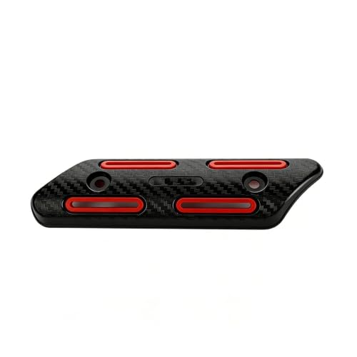 Protecteur de bouclier thermique d'échappement de moto rouge, cache silencieux de haute qualité