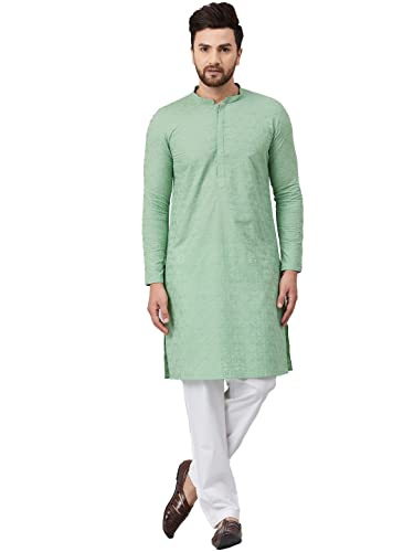 Kurta Ensemble Pyjama Homme Coton Vert XS See Designs pour Homme