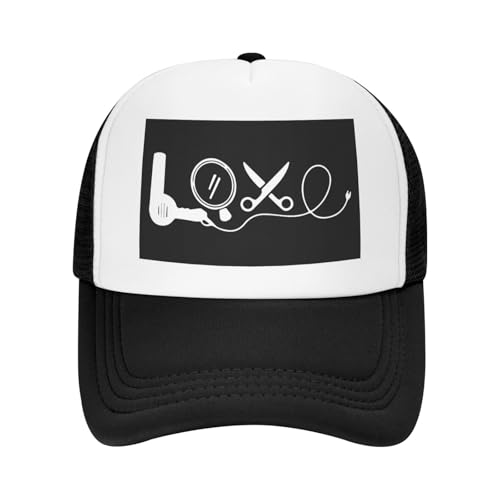 Hair Stylist Love Trucker Hat - Gorra Negra miniatura 2