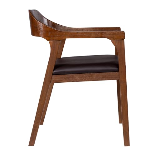 Boraam 77318 Rasmus Dining Armchairs-Set Of 2, Brown/Chestnut Wire-Brush thumb #4