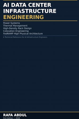 AI Data Center Infrastructure Engineering: Power Systems, Thermal Management, High-Density Rack Design, Colocation Engineering, and FedRAMP High ... (AI Infrastructure Engineering, Volume 1)