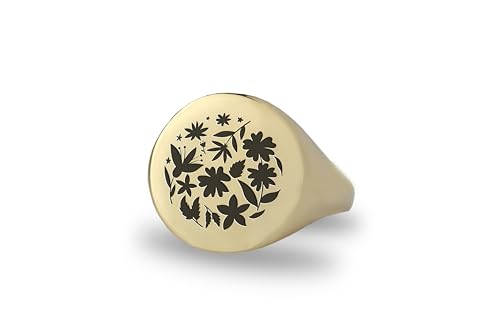Bague fleurs gravées en or pour sublimer vos tenues bohèmes et quotidiennes