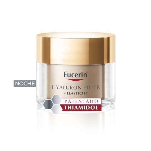 Eucerin Hyaluron-Filler + Elasticity Crema de Noche (50 ml), crema antiarrugas, antiedad y antimanchas, fórmula con Thiamidol, Collagen-Elastin Complex y Ácido Hialurónico, para todo tipo de pieles - imagen 2