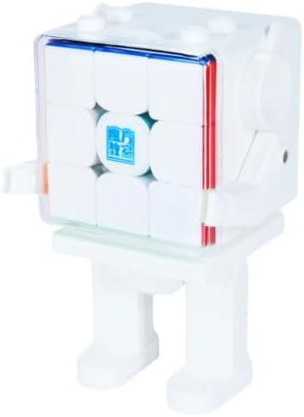 Cuberspeed MoYu RS3M V5 Ball CORE UV with MoYu’s new Robot Cube Stand Moyu rs3 m UV Coated Flagship 3x3 V5 UV Coated Glossy Surface 2023 Flagship 3x3 Magnetic Speed Cube image 5