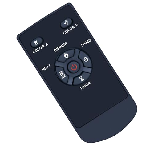 Télécommande de rechange pour cheminée RFH-7401LA avec boutons précis
