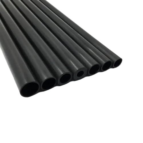 2pcs Carbon Fiber Tube Length 500mm 12 * 6mm-8mm-9mm-10mm, 12.7 * 10mm, 14 * 10mm-11mm-12mm, 15 * 13mm Carbon Fiber Square Tube(14x12x500mm-2pcs)