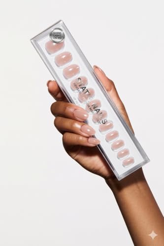 Reusable Pop-On Manicures - Nude Glaze Round