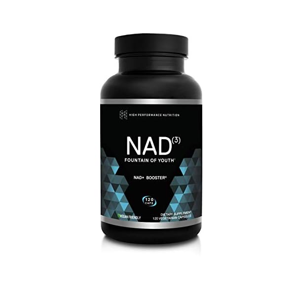 HPN Supplements NAD3 NAD+ Booster | Value Size 2 Month Supply | Clinically Proven & Independently Tested - Metabolic Repair | 311 mg per Serving - 120 Capsules