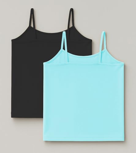 Image of Kurve Girl's Sleeveless Tank Top - Stretch Undershirts Cami Camisole, UV Protective Fabric, Rated UPF 50+ (Made in USA)