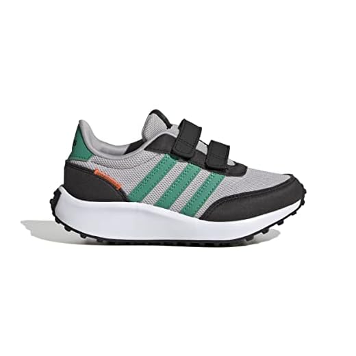 adidas Run 70s Shoes, Zapatillas para Correr, Grey Two/Court Green/Core Black, 33 EU