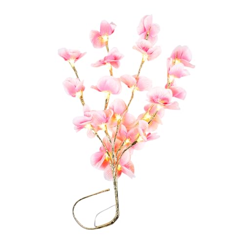 Hemobllo Unique Simulation Lantern Led Light Decor for Home Living Room Balcony Delicate Phalaenopsis Branches