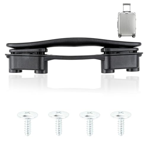 Poignée de Traction pour Bagage, 21.5 cm Poignée de Valise, Convient pour Le Remplacement et la réparation de Bagages, avec 4 Vis pour Valise de Costume, Noir