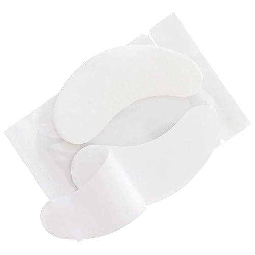 Juego de 100 pares de almohadillas desechables para debajo de los ojos, parches de gel para extensiones de pestañas, kit de herramientas, película