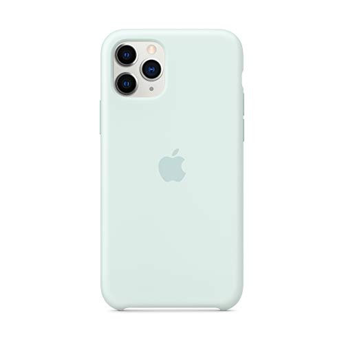 Image of Apple iPhone 11 Pro Seafoam Silicone Case - Slim Fit, Wireless Charging Compatible, Water Resistant
