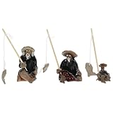 NUOBESTY 3piezas Piedra Absorbente De Agua para Pecera Adornos De Bonsái De Figuras De Pescador Decoración De Maquetas De Pesca Estilo Aleatorio