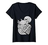 Photo Gallery donna axolotl skeleton hug halloween amante degli animali maglietta con collo a v Photo Gallery donna axolotl skeleton hug halloween amante degli animali maglietta con collo a v