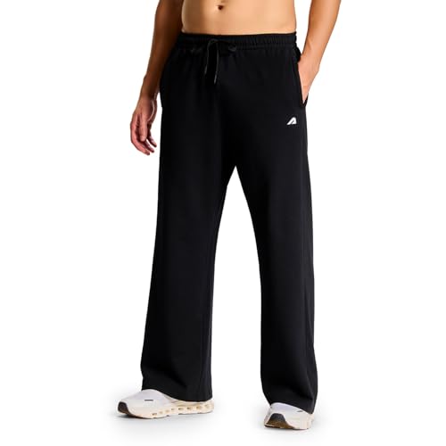 Image of Boldfit Track Pants for Man Wide Leg Baggy Track Pants Cotton Blend Baggy Trackpants for Men Korean Wide Leg Pants for Men Lower for Man Casual Trousers & Lounge Joggers with Pockets