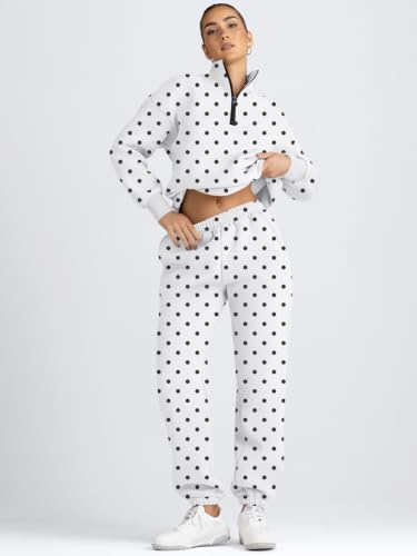 Image of AUTOMET Women's Sweatsuits 2 Piece Outfits Lounge Sets | Cozy Airport Outfits,Casual Sweat Sets for Fall and Winter,Half Zip Pullover and Baggy Sweatpants with Pockets
