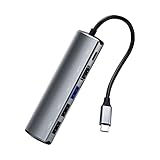 Entrega de energía de 100W: El hub USB Type-C está equipado con un puerto de carga PD, que proporciona hasta 100W de potencia (87W de salida) para alimentar los dispositivos de alta potencia conectados al hub usb c.
