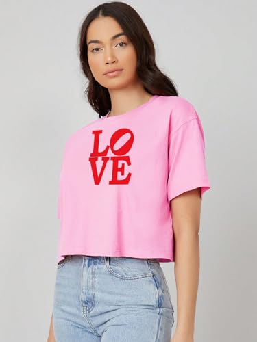 Image of KOTTY Women's Letter Print Oversized Fit T-Shirt