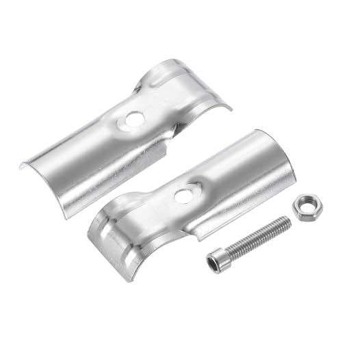 Conector de esquina de riel de tubería de 25 mm uxcell abrazadera en T de acero 201 5