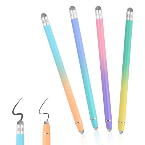 Stylet pour écran tactile 2 en 1, stylet capacitif, haute sensibilité, stylet universel pour toutes les tablettes/smartphones, compatible avec Android/iOS