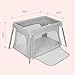 Newton Baby Compact Travel Crib & Play Yard | Breathable & Washable Mattress, Foldable Carry-On Size, Backpack Straps, Grey, Newton Bassinet Attachment NOT Included or Compatible
