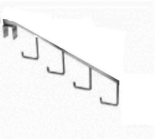 Store Fixture Supplies 3 Pack Waterfall Dispay Bars with 4 Hooks for 1" Square Tubing