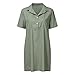 NW Robe d'été décontractée à manches courtes pour femme, Vert kaki, 4XL