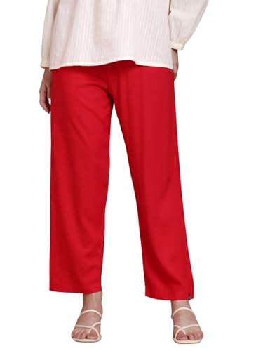 Image of TWIN BIRDS Women Viscose Kurti Pants | Straight Fit Ethnic Daily Trousers