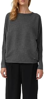 s.Oliver Damen Strickpullover – Relaxed Fit, Fledermausärmel, Rundhals