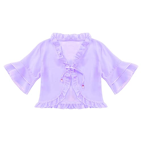 Kids Girls Lightweight Mid-Sleeve Shrug Cardigan for Girls Summer Fancy Party Dress Cover Up Casual Wear3