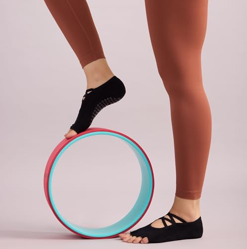 Image of Mint & Oak Ankle Length Open Toe Women Socks |Pilates & Yoga Socks 3 Open Toe & 3 Pilates Anti Skid Grip