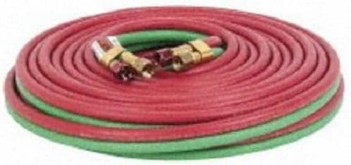 Weldcote 316TX12 Twin Hose Grade T 3/16 X 12.5' BB Fittings