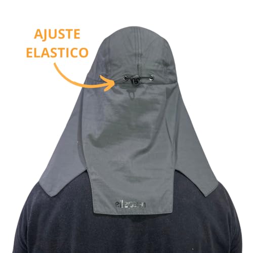 Boné Legionário Com Proteção Solar Máxima Dermatologico UV50+ com Protetor de Nuca (BR, Alfa, Único,