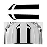 Sbulhia 2 PCS Car Hood Stripe Sticker, 33.5'×6.5' Universal Racing Stripes Decal Auto Body Side Sticker, Waterproof PVC Stripe Graphic Decal Exterior Decoration for Cars Trucks SUVs (Black)