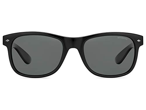 Polaroid Men's Modern Rectangular Sunglasses, Black (Shiny Black/Grey Pz), 532