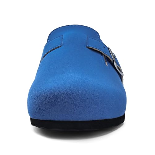 Image of Torotto Kids Clogs Cork Footbed Slippers Arch Support Potato Shoes with Adjustable Strap for Boys Girls