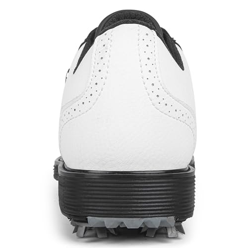 Image of Spikes Golf Shoes Men Professional Golf Shoes Waterproof Walking Footwears for Golfers Outdoor Gym Sneakers
