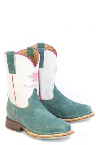 Tin Haul Kid`s Diamond Girl and Cactus Rose Sole Square Toe Boot3