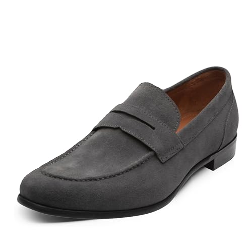 Image of Dunross & Sons Men's Brookes Penny Loafer Slip-On Formal Business Shoes