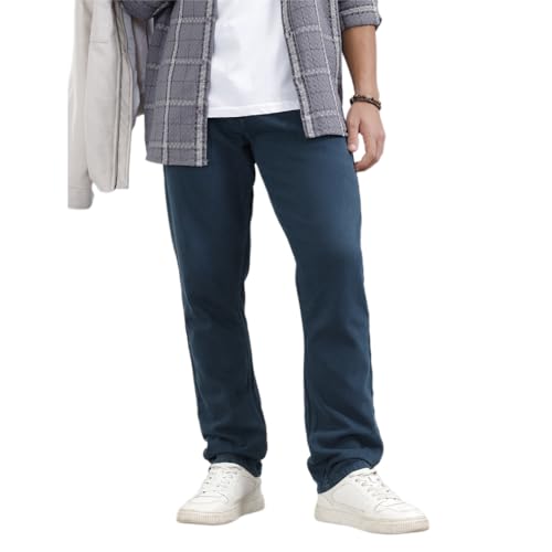 Image of WROGN Men's Cotton Stretch Jeans | Solid | Slim Fit