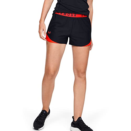 Under Armour (アンダーアーマー) レディース プレーアップ ショーツ 3.0 ブラック (003)/ピーチプラズマ XXL