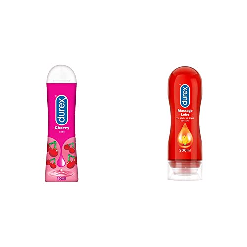 Image of Durex Play Lubricant Gel, Cheeky Cherry - 50 ml & Durex Play Massage 2in1 Sensual - 200 ml