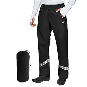 FitsT4 Herren Regenhose Fahrrad wasserdicht Wanderhose atmungsaktiv Winddicht Überhose zum Radfahren Trekking