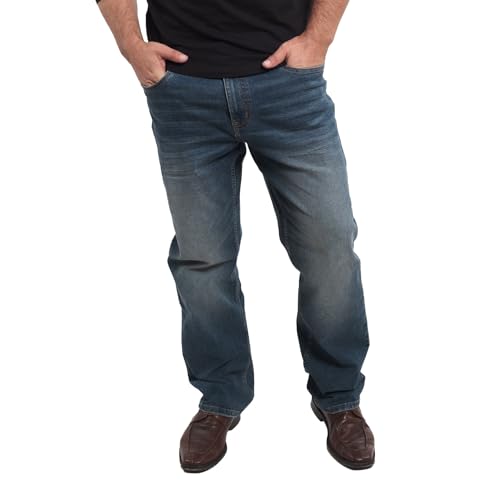 The Perfect Jean TPJ Mens Thick Thicc Fit Jeans OG Stretch Denim (Cowboy - Tinted 32x26)