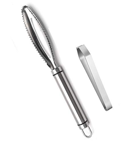 MAI Online Stainless Steel Fish Scaler & Bone Tweezer Set