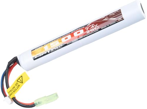 Evike Airsoft - Matrix High Performance 7.4V Stick Type Airsoft Li-Ion Battery (Model: 1500mAh / 20C / Small Tam)