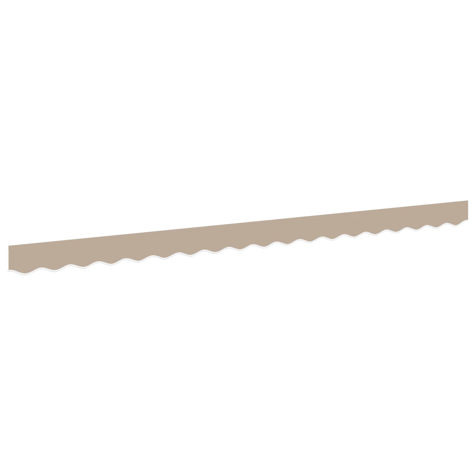 Tissu de Remplacement de Cantonnière d’auvent, Lambrequin pour Store Toile de Remplacement Bandeau Banderole Store Banne Cadre de 4 m Beige 3,8x0,2 m